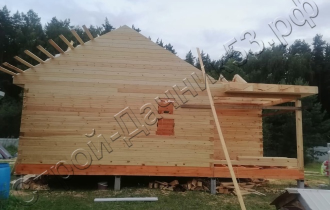 5 Брусовой дом ОД-12, 9х9м, 81М², Калужская область, Жуковский район, деревня Корсаково (15)